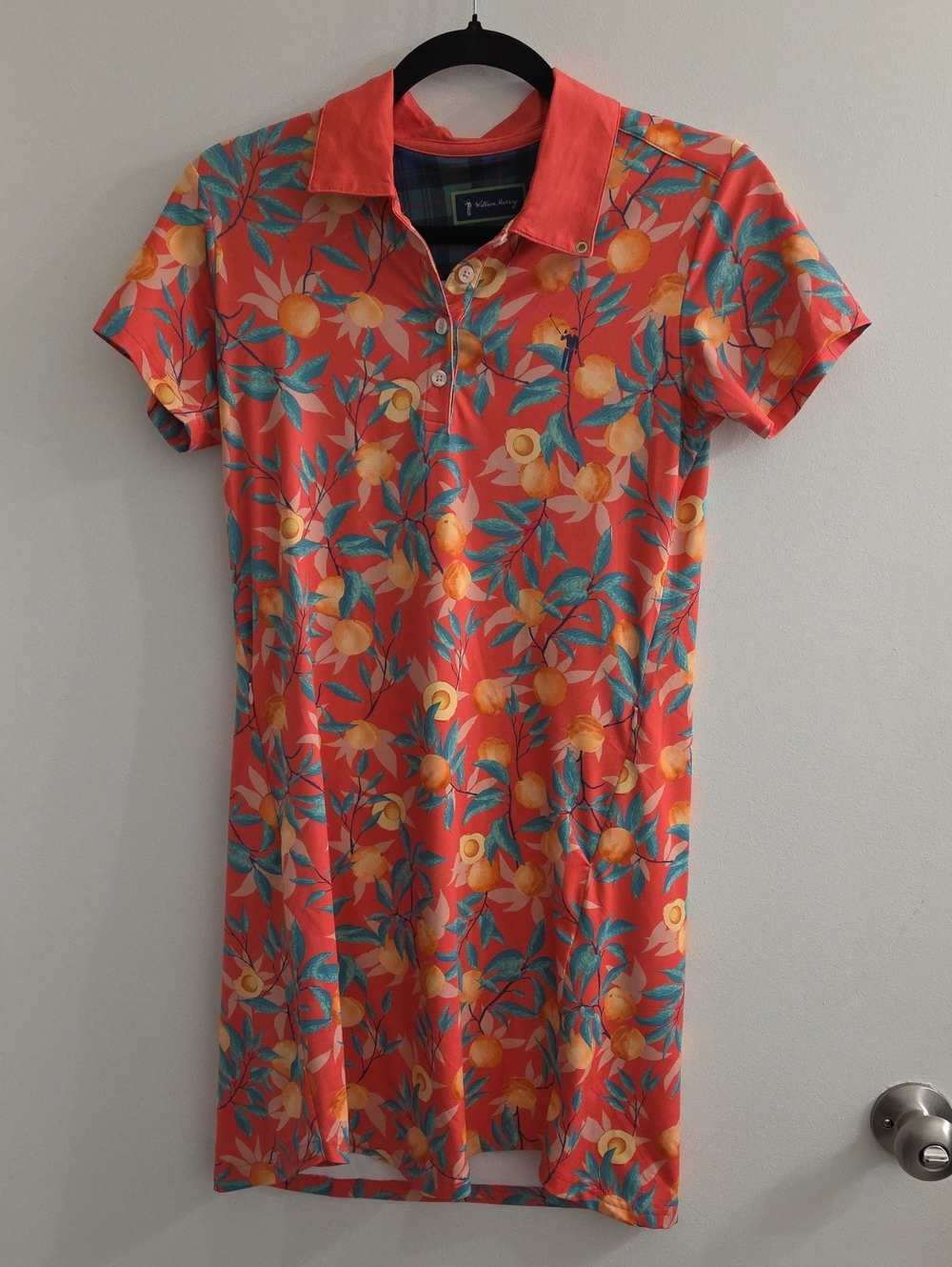 William Murray Peach Print Golf Dress